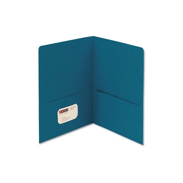 Smead Smead, Two-Pocket Folder, Textured Paper, Teal, 25PK 87867 - main